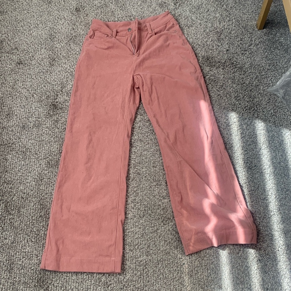 Shein Pink Corduroy Pants Size 6